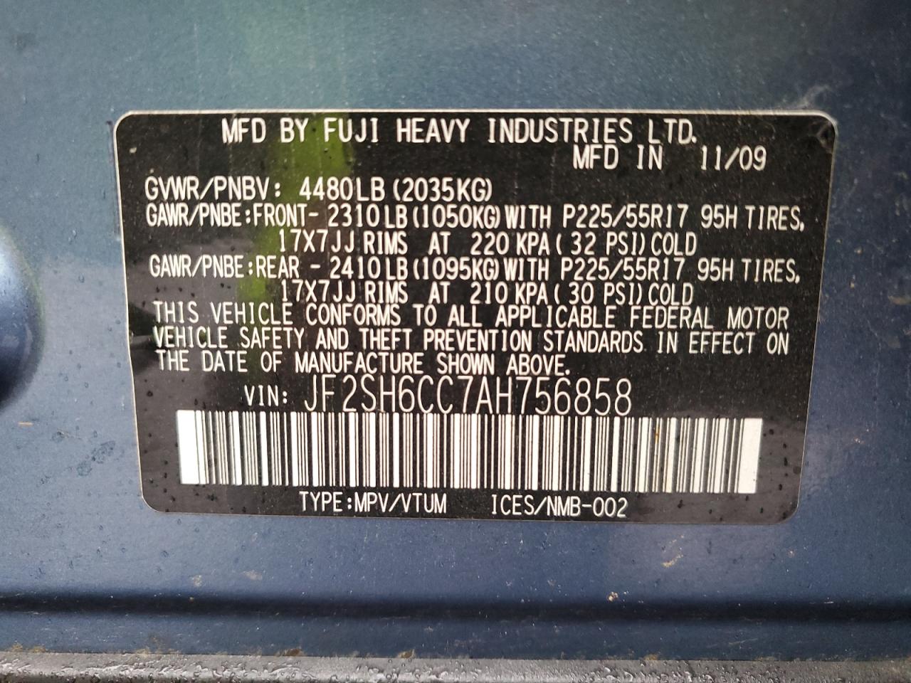 SUBARU FORESTER 2.5X PREMIUM