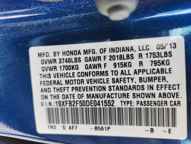 2013 HONDA CIVIC LX - 19XFB2F50DE041552