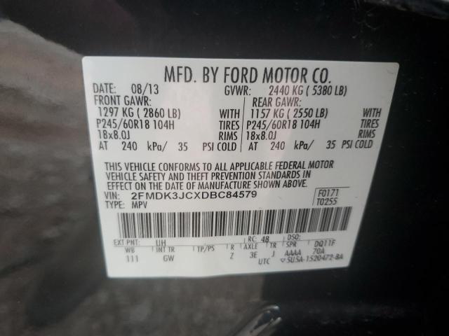 2013 FORD EDGE SEL - 2FMDK3JCXDBC84579