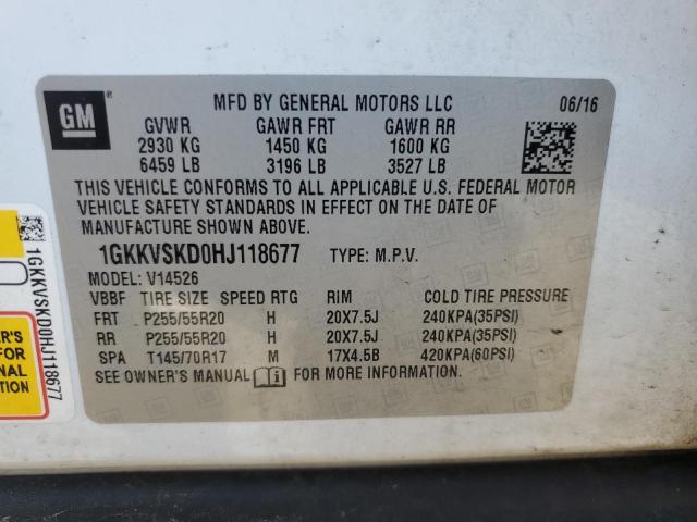 2017 GMC ACADIA LIMITED SLT-2 - 1GKKVSKD0HJ118677