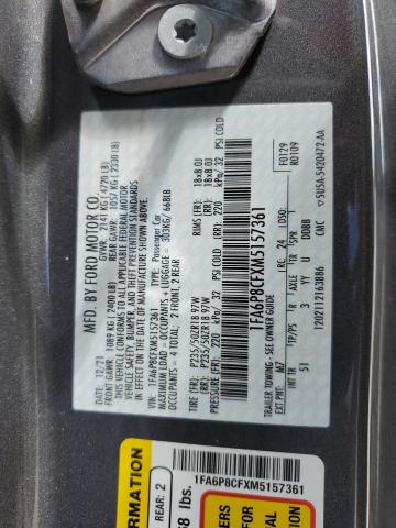 2021 FORD MUSTANG GT 1FA6P8CFXM5157361
