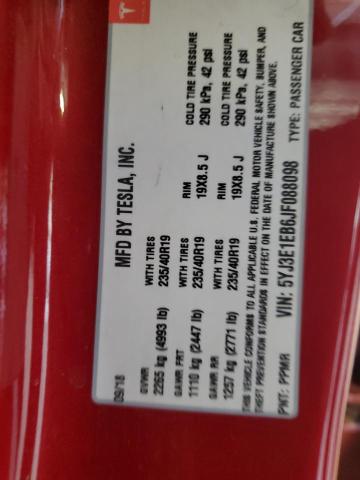 2018 TESLA MODEL 3 5YJ3E1EB6JF088098