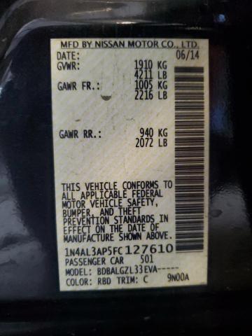 2015 NISSAN ALTIMA 2.5 1N4AL3AP5FC127610
