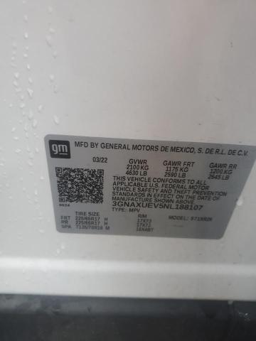 2022 CHEVROLET EQUINOX LT 3GNAXUEV5NL188107