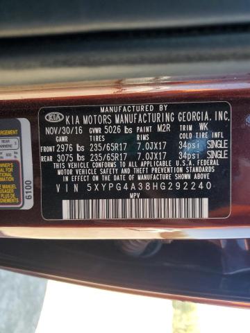 2017 KIA SORENTO LX - 5XYPG4A38HG292240