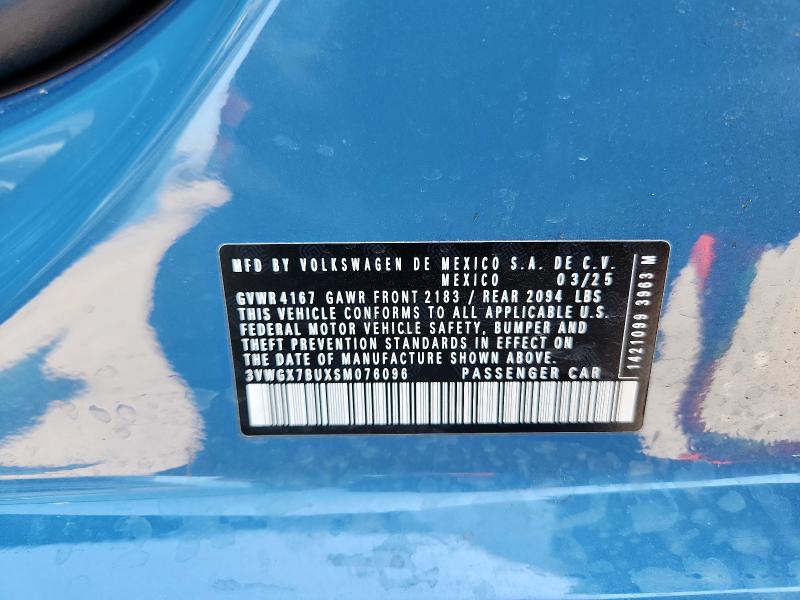 2025 VOLKSWAGEN JETTA SEL - 3VWGX7BUXSM076096