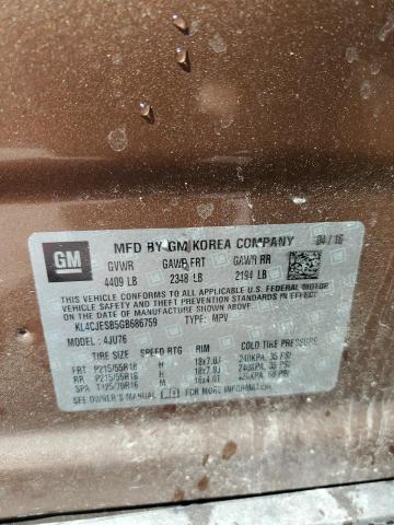2016 BUICK ENCORE KL4CJESB5GB686759