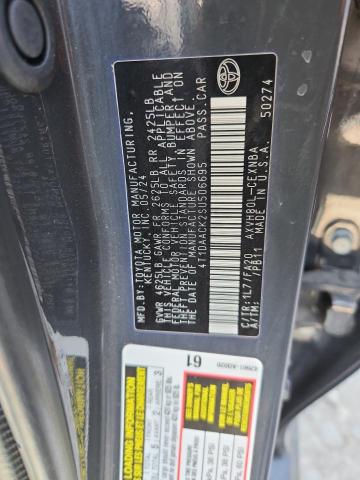 2025 TOYOTA CAMRY XSE 4T1DAACK2SU506695