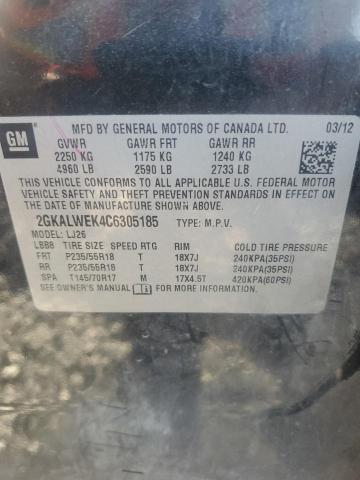 2012 GMC TERRAIN SL - 2GKALWEK4C6305185