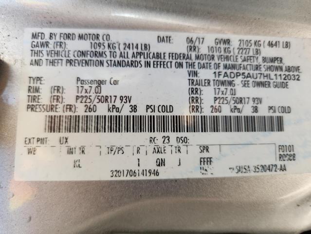 2017 FORD C-MAX SE 1FADP5AU7HL112032