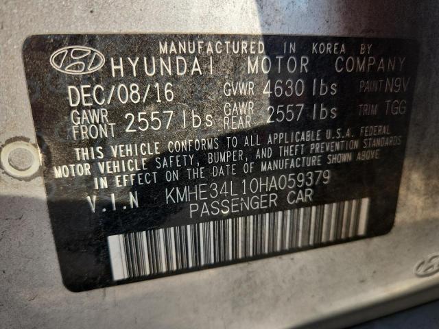 2017 HYUNDAI SONATA HYBRID KMHE34L10HA059379