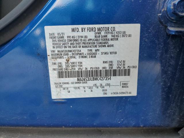 2021 FORD ECOSPORT SES MAJ6S3JL8MC427354