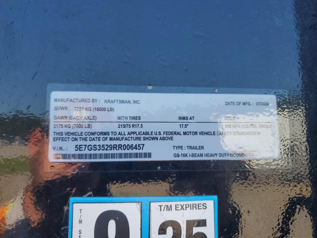 Lot #3240803150 2024 KRAFTSMAN UNKNOWN