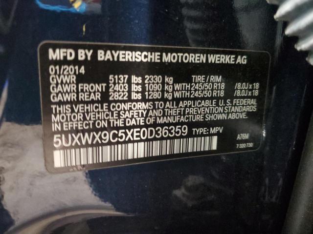 2014 BMW X3 XDRIVE2 - 5UXWX9C5XE0D36359