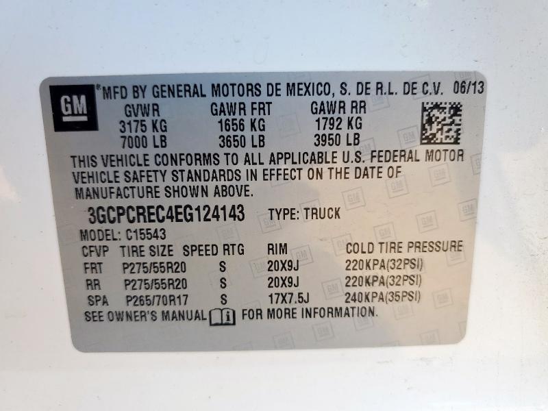 2014 CHEVROLET SILVERADO #3290352794