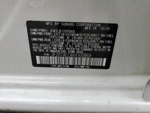 2019 SUBARU CROSSTREK JF2GTAEC4KH300869