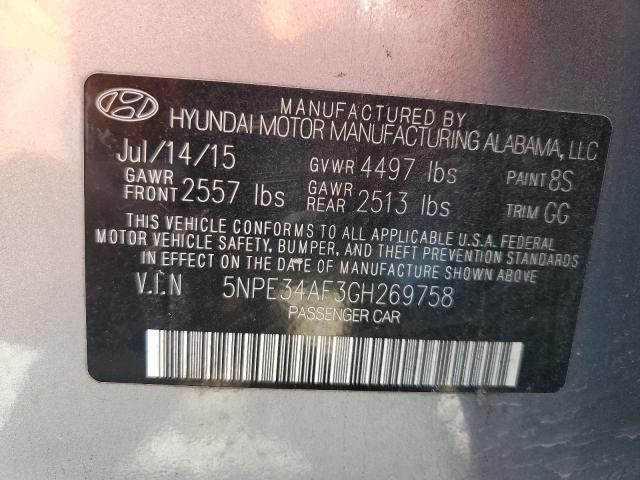 2016 HYUNDAI SONATA SPO 5NPE34AF3GH269758