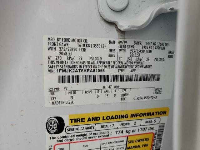 2019 FORD EXPEDITION 1FMJK2AT6KEA81056
