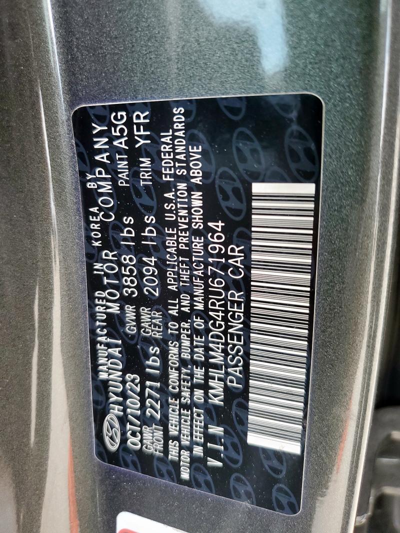 2024 HYUNDAI ELANTRA SEL KMHLM4DG4RU671964