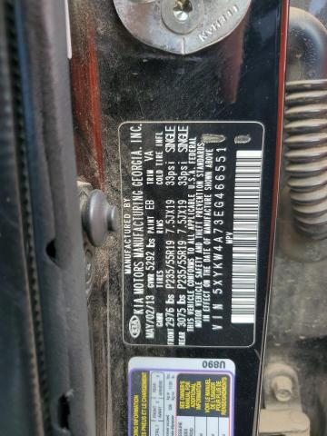 2014 KIA SORENTO SX - 5XYKW4A73EG466551