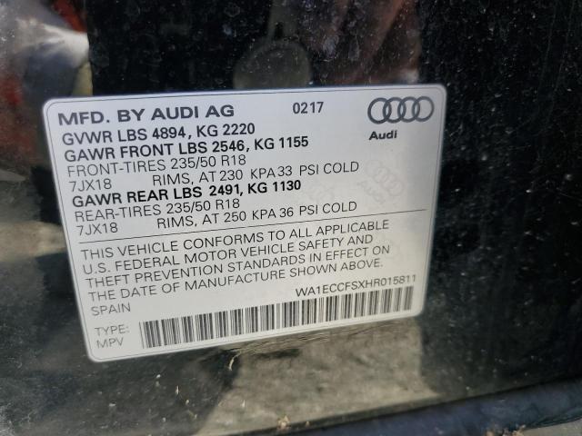 2017 AUDI Q3 PREMIUM WA1ECCFSXHR015811