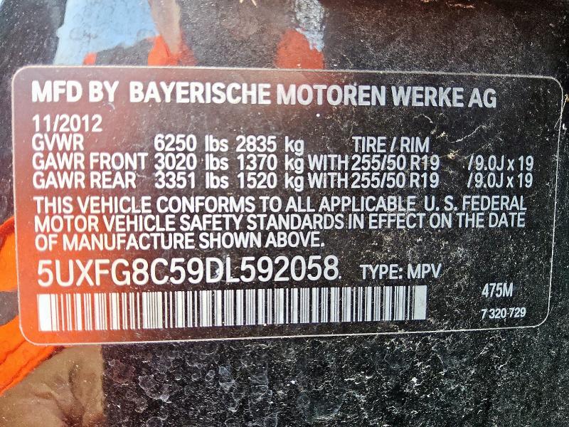 2013 BMW X6 XDRIVE5 - 5UXFG8C59DL592058
