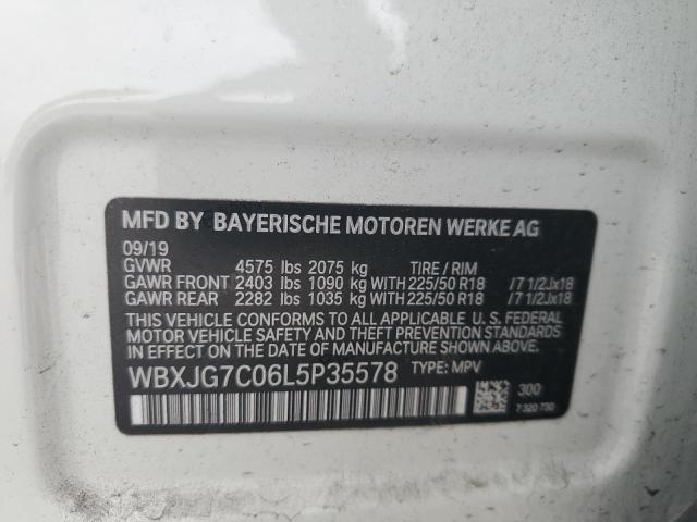 2020 BMW X1 SDRIVE28I WBXJG7C06L5P35578