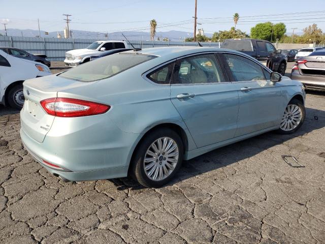 2013 Ford Fusion Se Hybrid turquoise sedan hybrid 3FA6P0LU2DR192621 photo #4