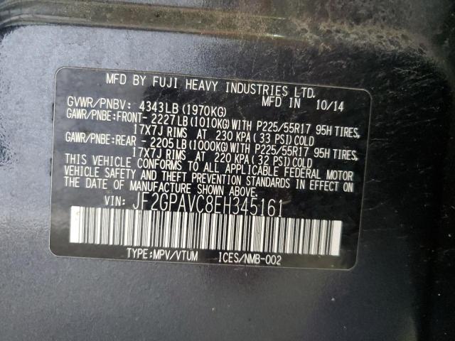 2014 SUBARU XV CROSSTR - JF2GPAVC8EH345161