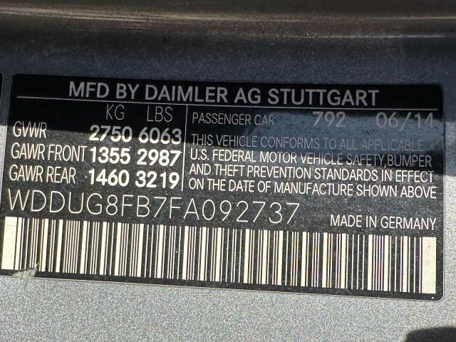 2015 MERCEDES-BENZ S 550 4MAT WDDUG8FB7FA092737