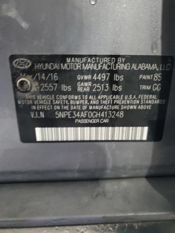2016 HYUNDAI SONATA SPORT 5NPE34AF0GH413248