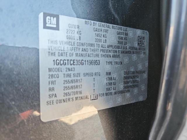 2016 CHEVROLET COLORADO L - 1GCGTCE35G1196953