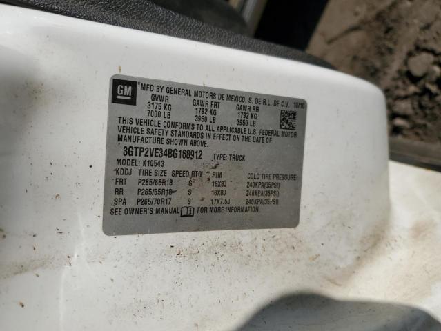 2011 GMC SIERRA K15 - 3GTP2VE34BG168912