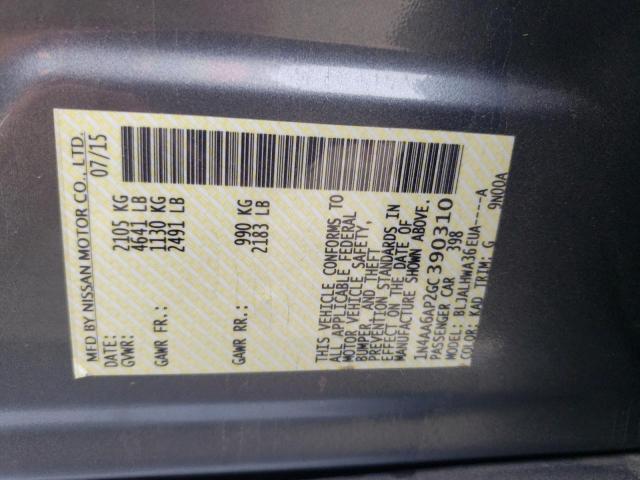 2016 NISSAN MAXIMA 3.5 1N4AA6AP2GC390310