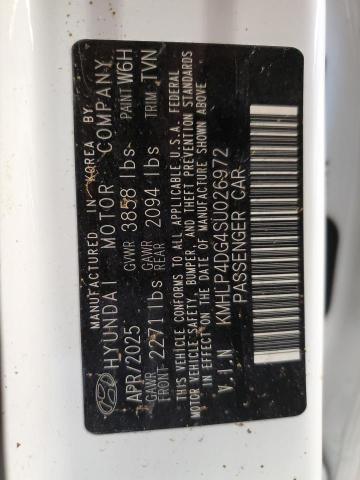 2025 HYUNDAI ELANTRA LI KMHLP4DG4SU026972