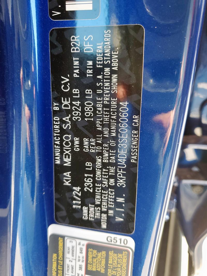 2025 KIA K4 EX 3KPFU4DE3SE060604