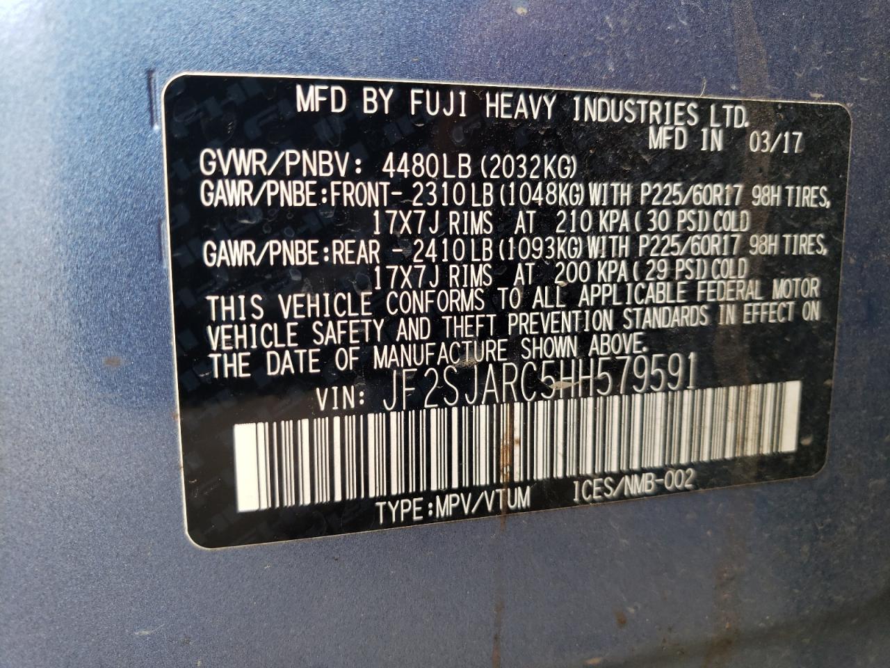 SUBARU FORESTER 2.5I LIMITED