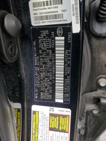 2019 TOYOTA CAMRY L #3308214398