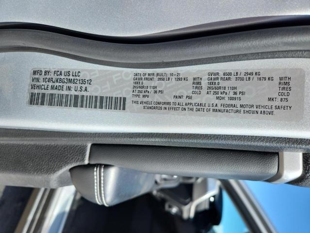 2021 JEEP GRAND CHER 1C4RJKBG3M8213512