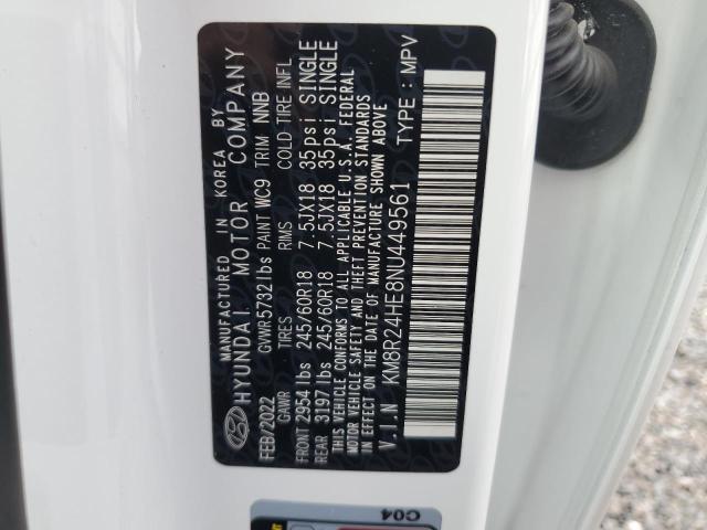 2022 HYUNDAI PALISADE S KM8R24HE8NU449561