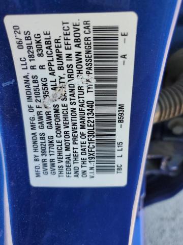 2020 HONDA CIVIC EX 19XFC1F30LE213440