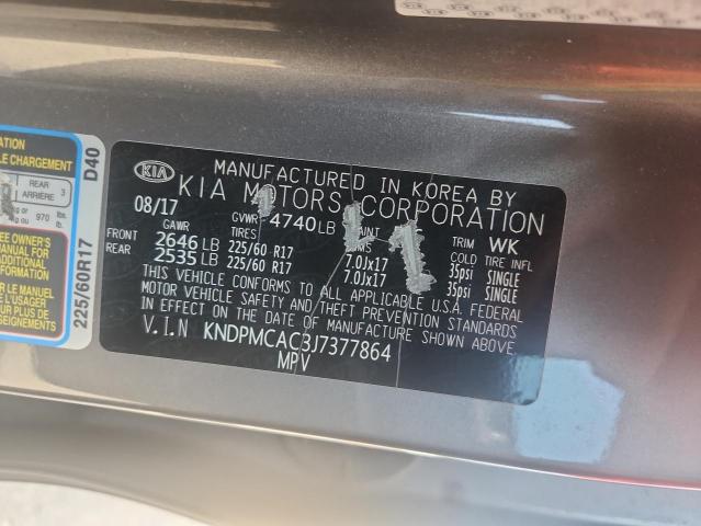 2018 KIA SPORTAGE L - KNDPMCAC3J7377864