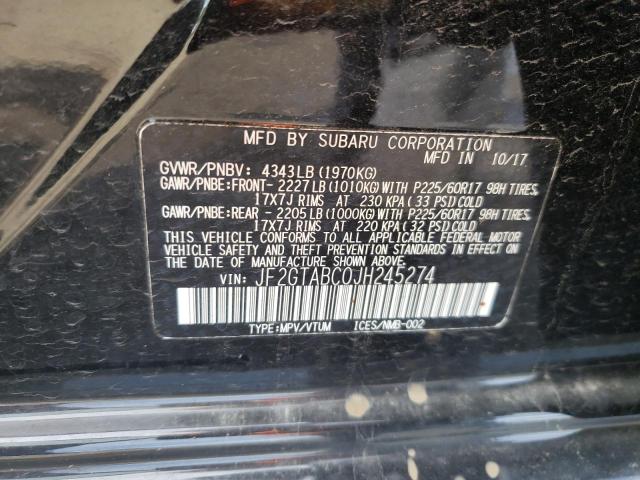 2018 SUBARU CROSSTREK PREMIUM JF2GTABC0JH245274