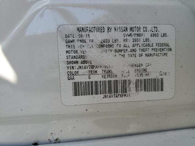 2015 INFINITI Q50 HYBRID PREMIUM JN1AV7APXFM790695