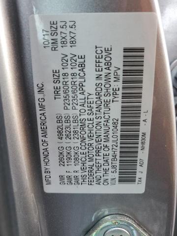 2018 ACURA RDX ADVANC 5J8TB4H72JL010482