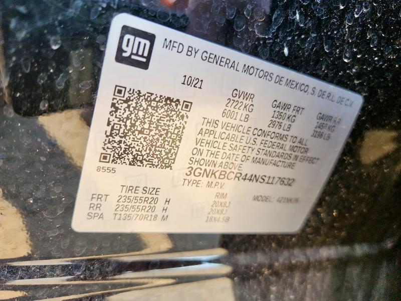 2022 CHEVROLET BLAZER - 3GNKBCR44NS117632