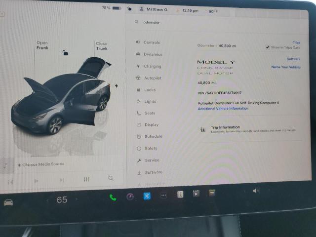 2023 TESLA MODEL Y 7SAYGDEE4PA174997