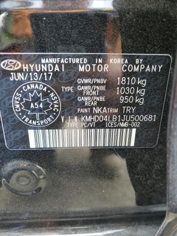 2018 HYUNDAI ELANTRA SP KMHD04LB1JU500681
