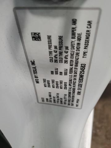 2022 TESLA MODEL 3 5YJ3E1EB3NF254583