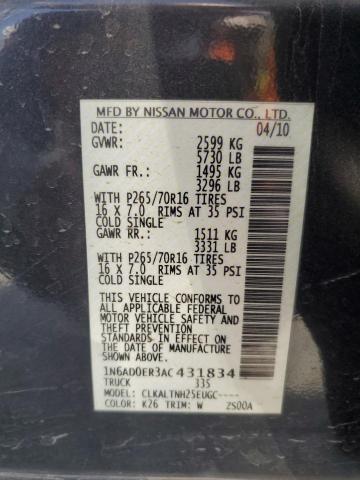 2010 NISSAN FRONTIER C - 1N6AD0ER3AC431834